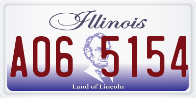 IL license plate A065154