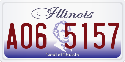 IL license plate A065157