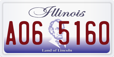 IL license plate A065160