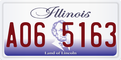 IL license plate A065163