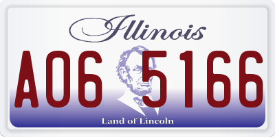 IL license plate A065166