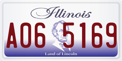 IL license plate A065169