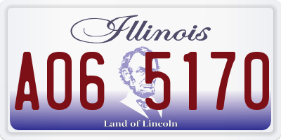 IL license plate A065170