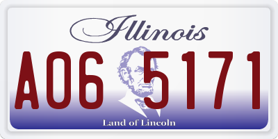 IL license plate A065171