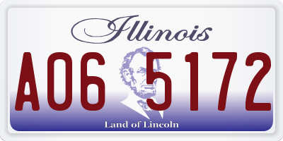 IL license plate A065172
