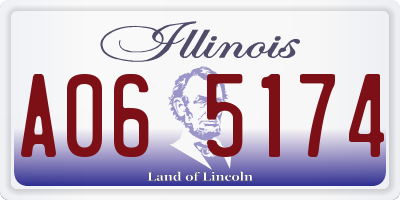 IL license plate A065174