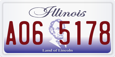 IL license plate A065178