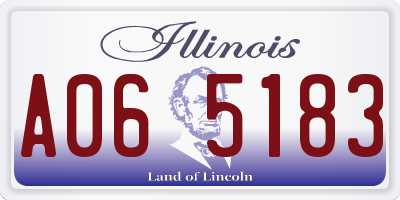 IL license plate A065183