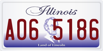 IL license plate A065186