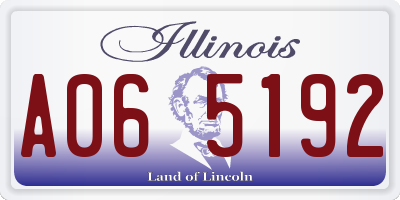 IL license plate A065192