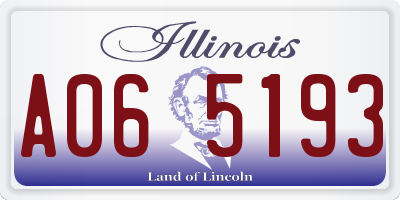 IL license plate A065193