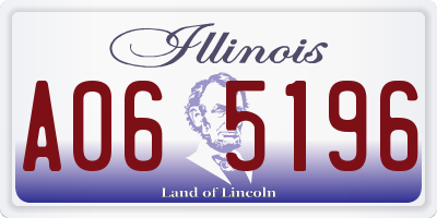 IL license plate A065196