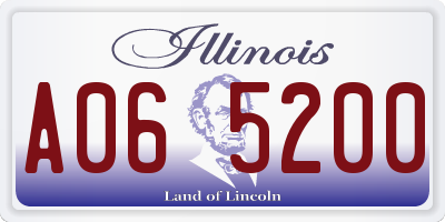 IL license plate A065200