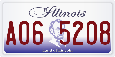 IL license plate A065208
