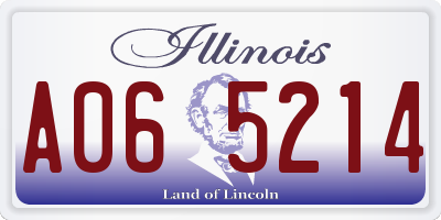 IL license plate A065214