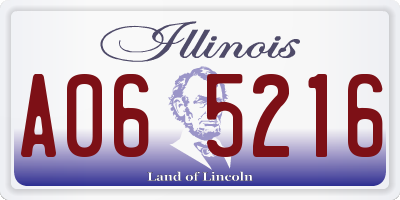 IL license plate A065216