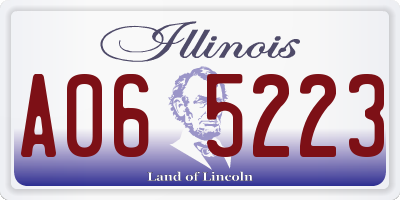 IL license plate A065223