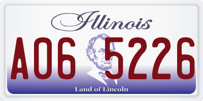 IL license plate A065226