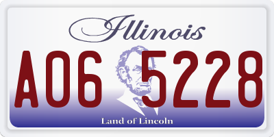 IL license plate A065228