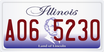 IL license plate A065230