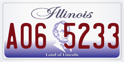 IL license plate A065233