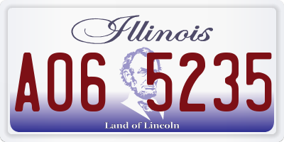IL license plate A065235