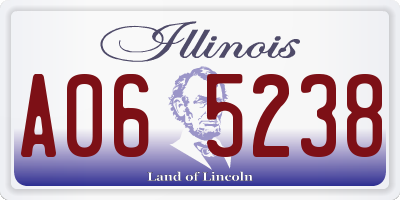 IL license plate A065238