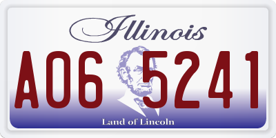 IL license plate A065241