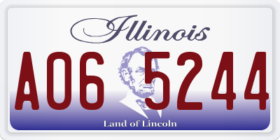IL license plate A065244