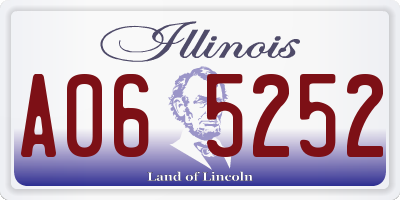 IL license plate A065252