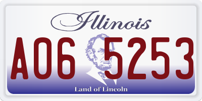 IL license plate A065253
