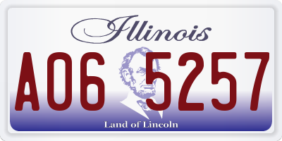 IL license plate A065257