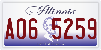IL license plate A065259