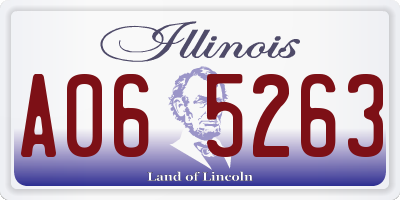 IL license plate A065263