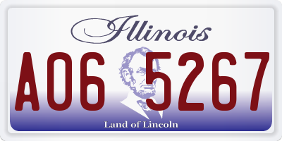 IL license plate A065267