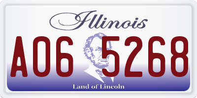 IL license plate A065268