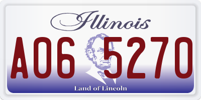 IL license plate A065270