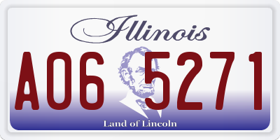 IL license plate A065271