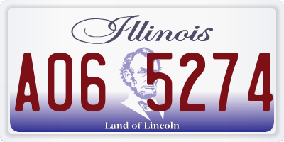 IL license plate A065274