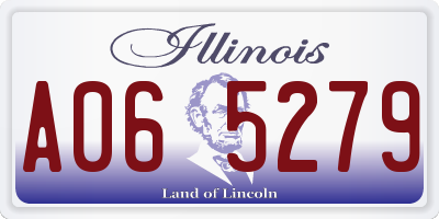 IL license plate A065279