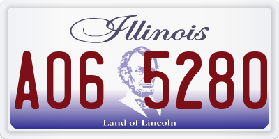 IL license plate A065280
