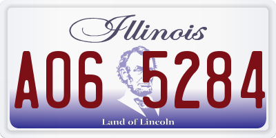 IL license plate A065284