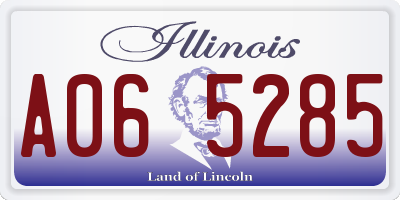 IL license plate A065285