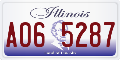 IL license plate A065287