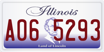 IL license plate A065293