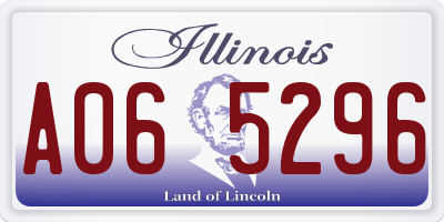 IL license plate A065296