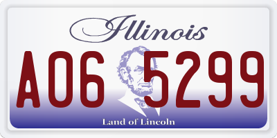 IL license plate A065299