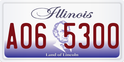 IL license plate A065300