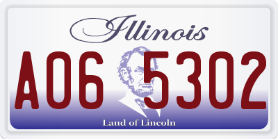 IL license plate A065302