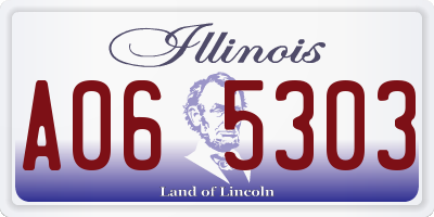 IL license plate A065303